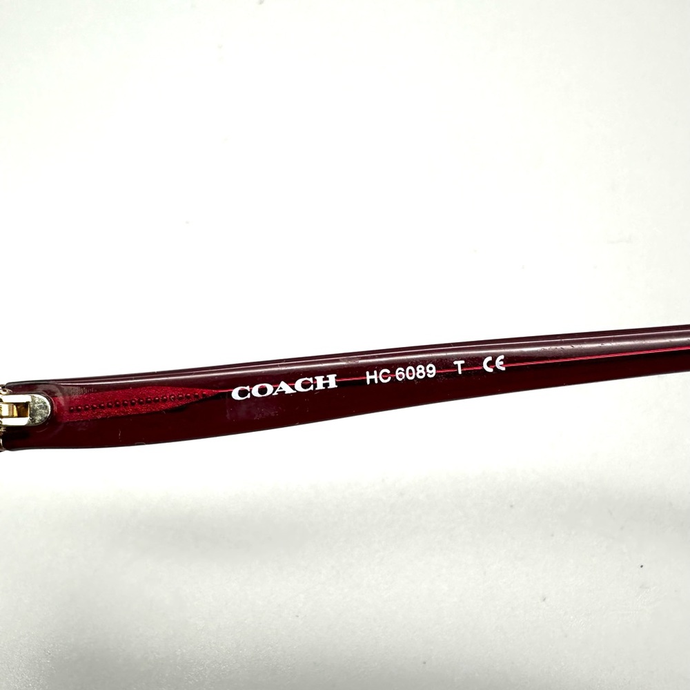 Coach Hc 6089 Red Sand Gradient Rectangular Eyegl… - image 5